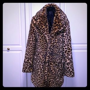 Leopard Faux Fur Coat!